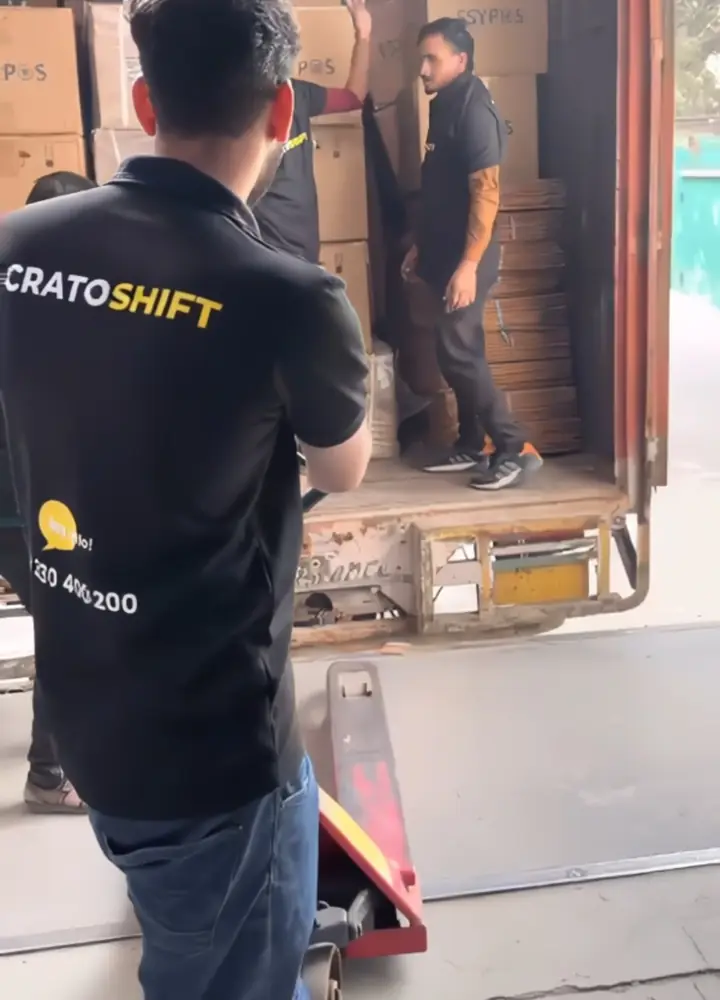 CratoShift movers loading a truck in Gurgaon